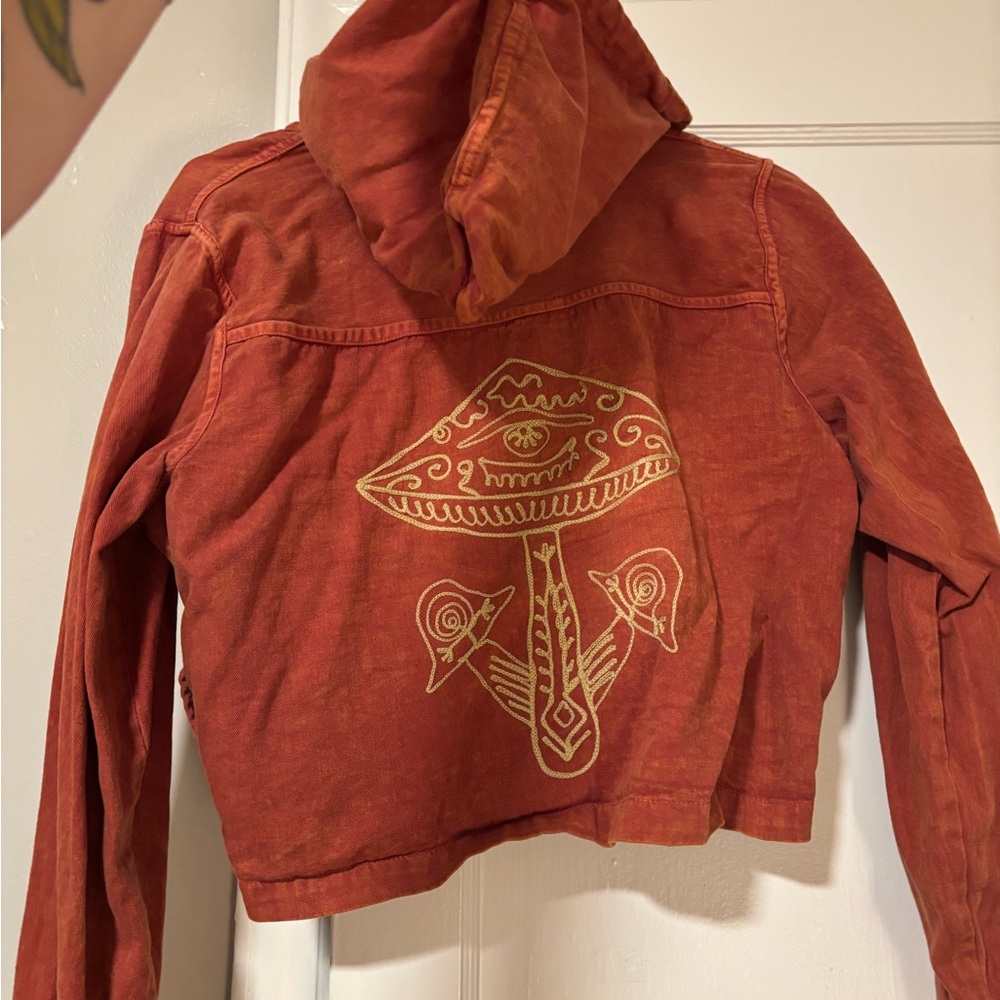 Earthbound Women's Patchwork Utility Jacket - Red… - image 2